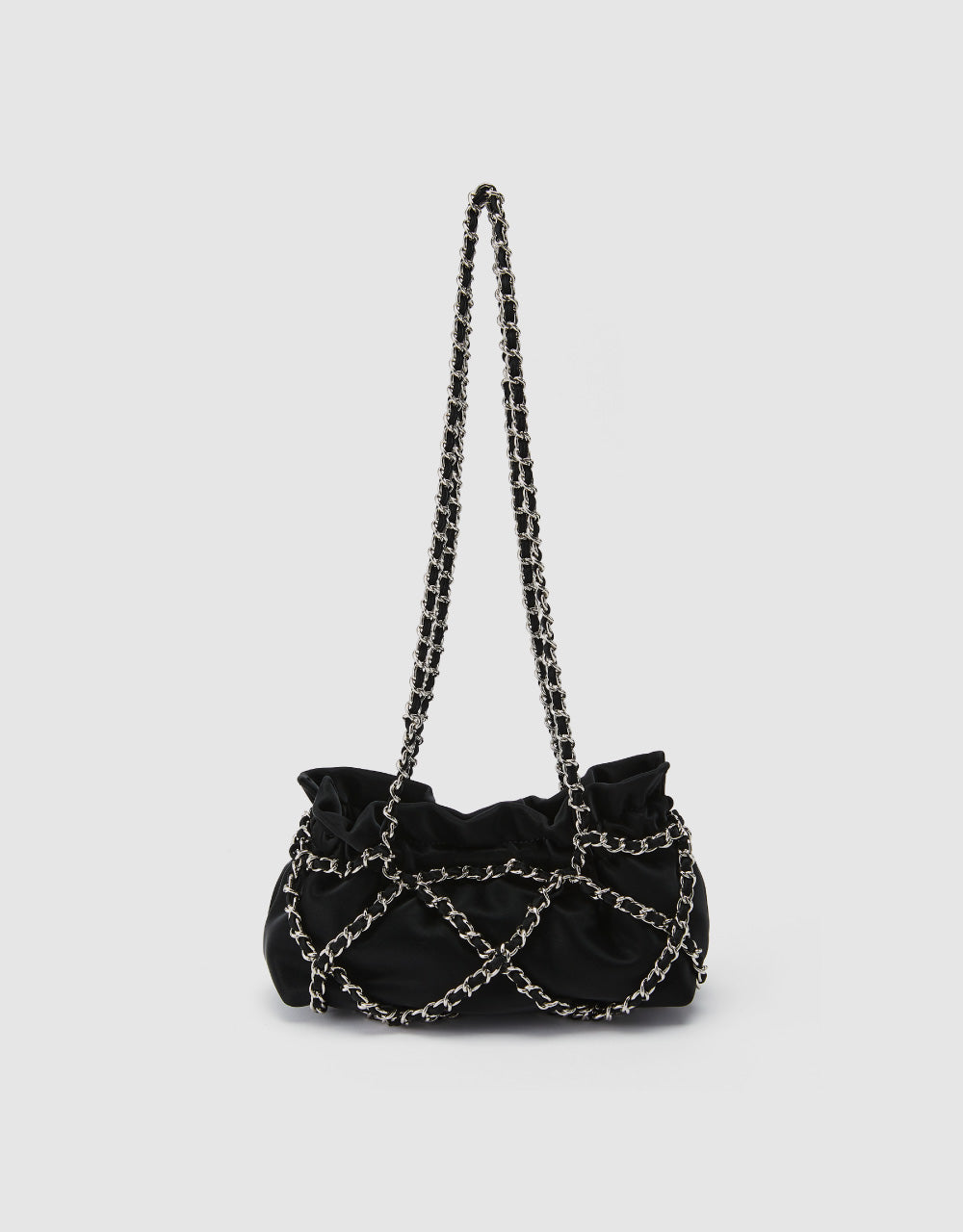 Chain Ruched Shoulder Bag