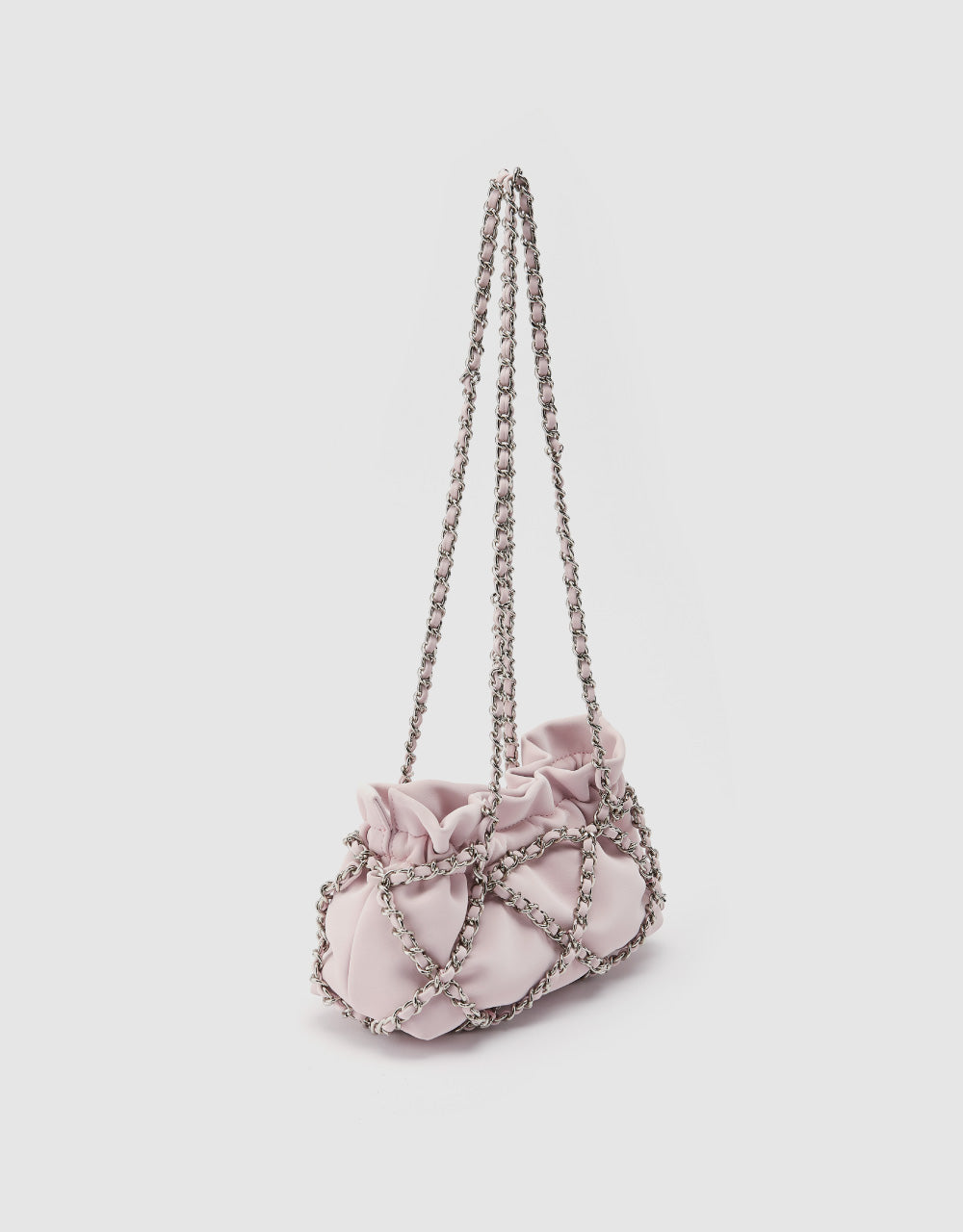 Chain Ruched Shoulder Bag