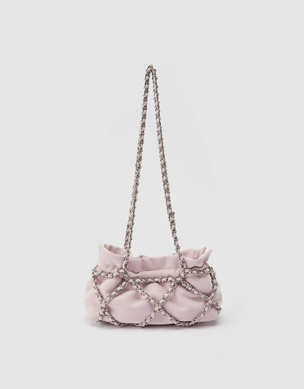 Chain Ruched Shoulder Bag