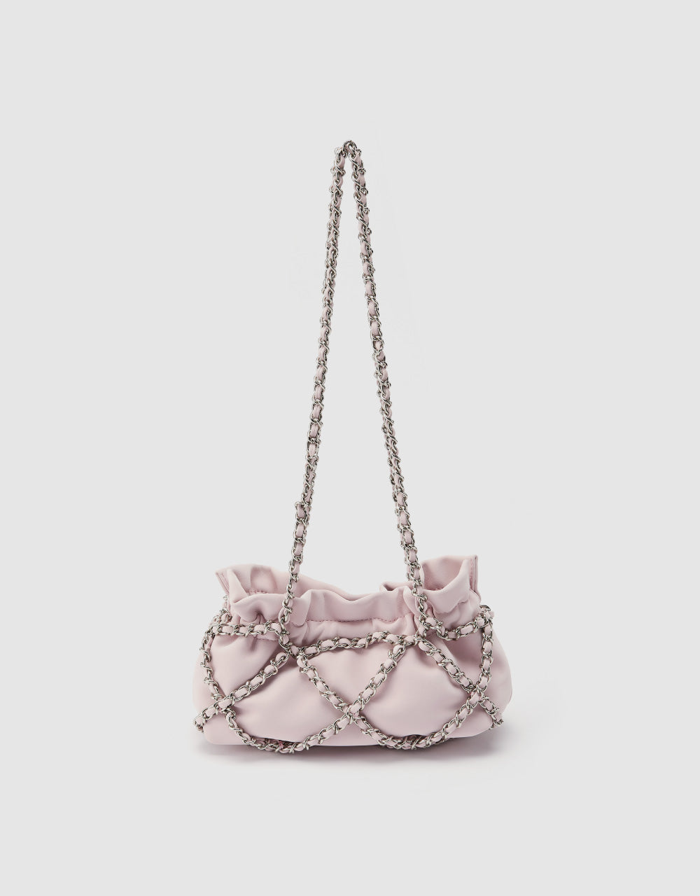 Chain Ruched Shoulder Bag