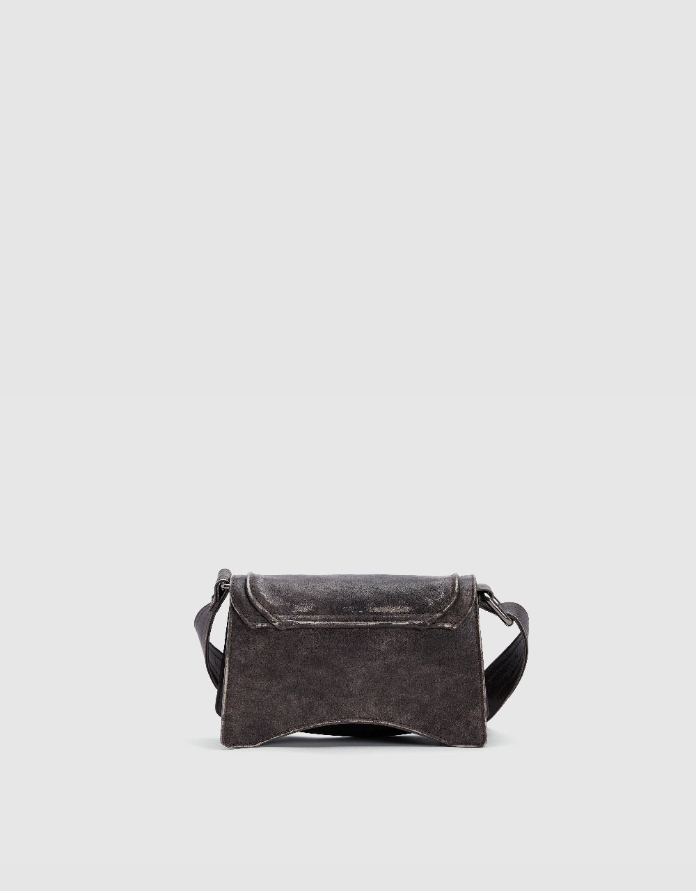 Distressed Vegan Leather Crossbody Bag