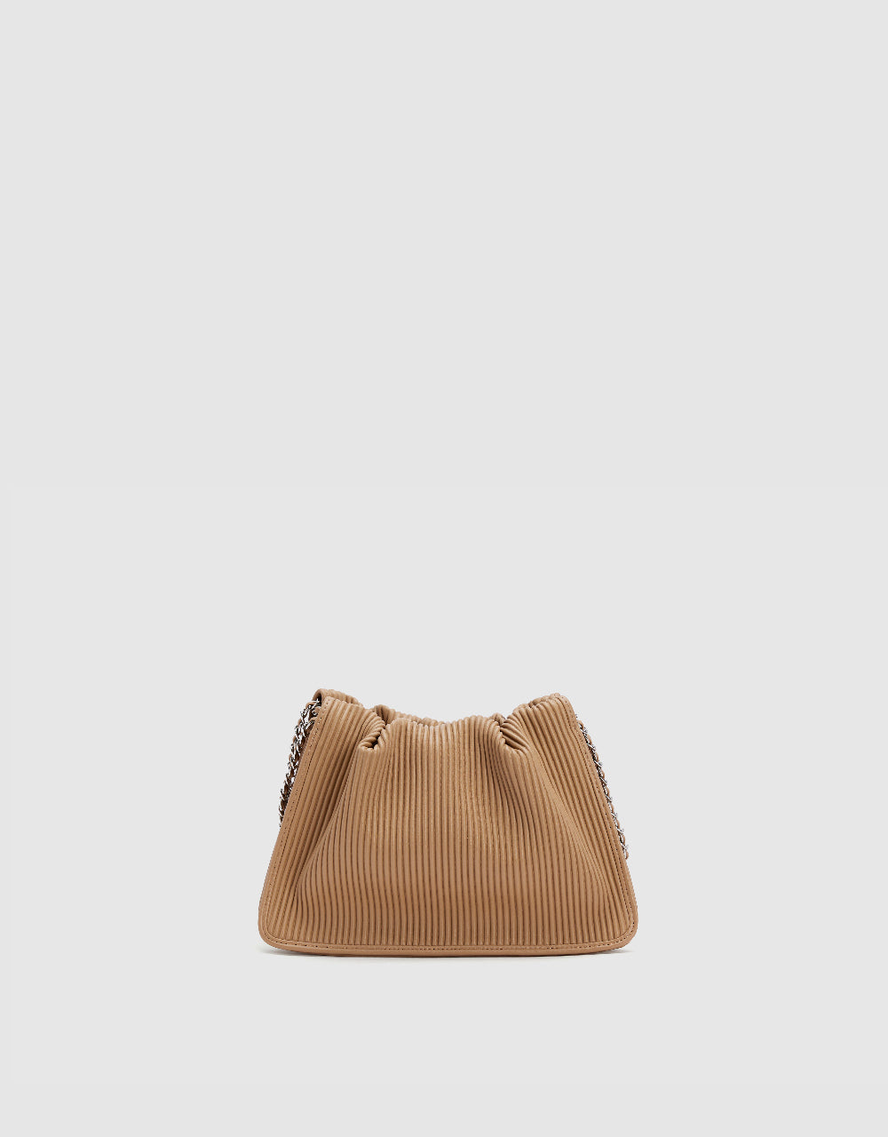 Textured Vegan Leather Shoulder Bag