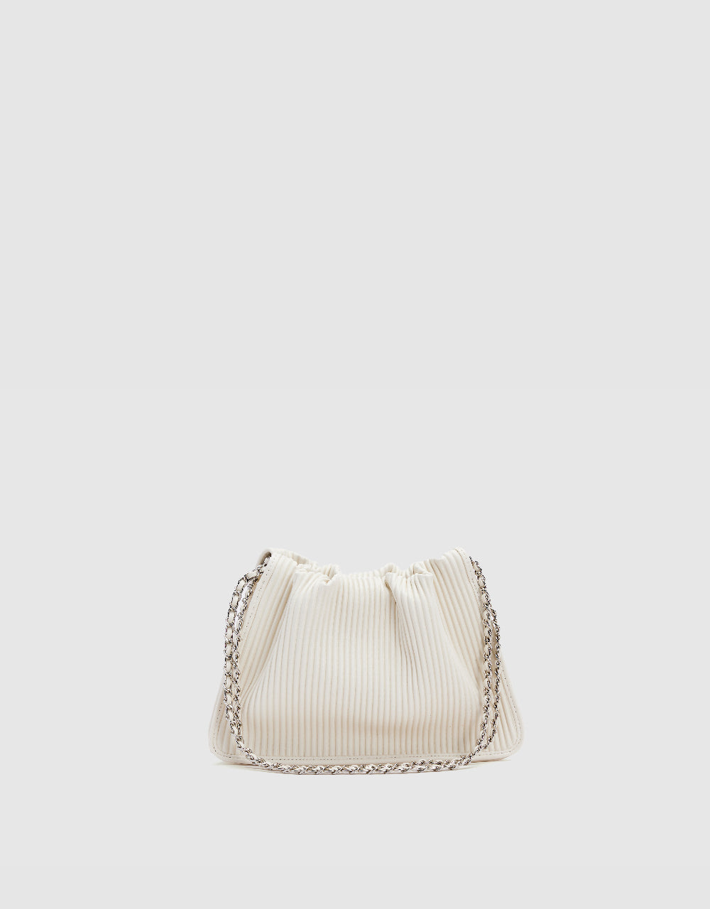 Textured Vegan Leather Shoulder Bag