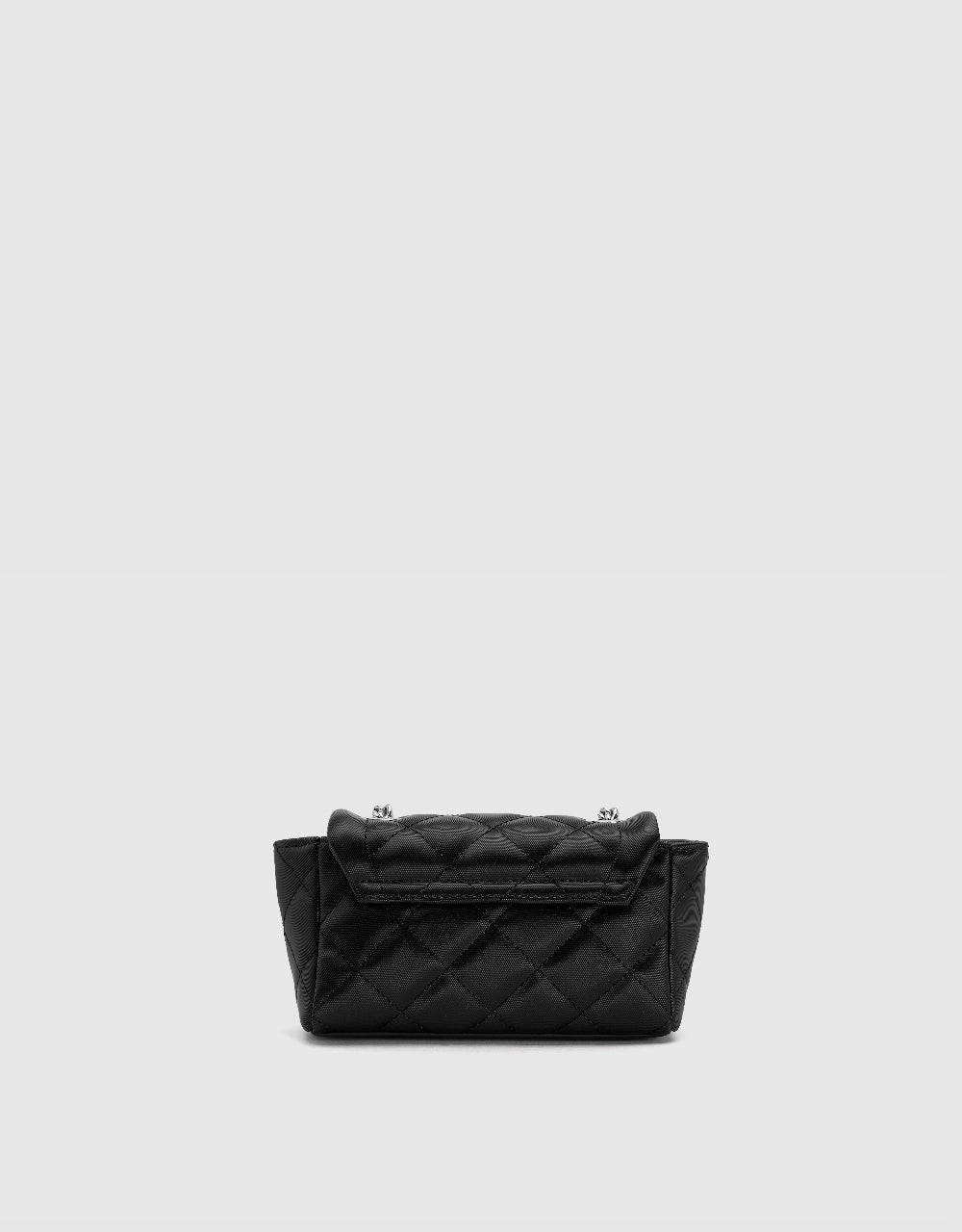 Turn-Lock Vegan Leather Shoulder Bag