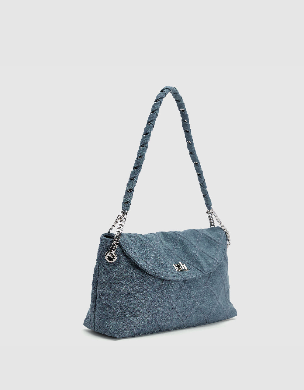 Quilted Denim Shoulder Bag