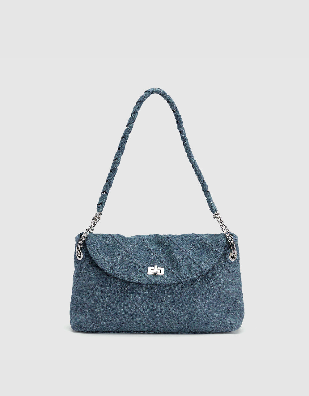 Quilted Denim Shoulder Bag