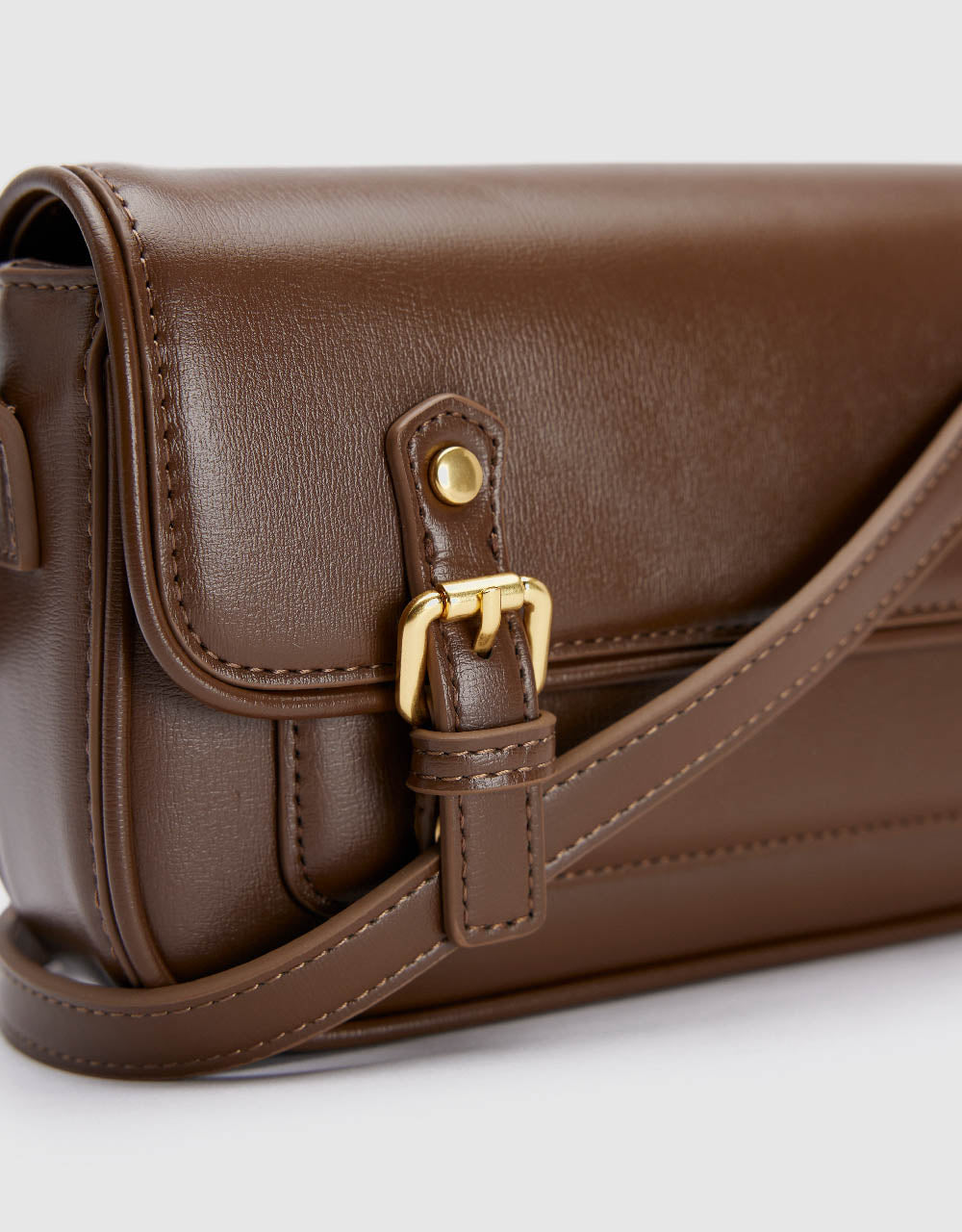 Vegan Leather Messenger Bag