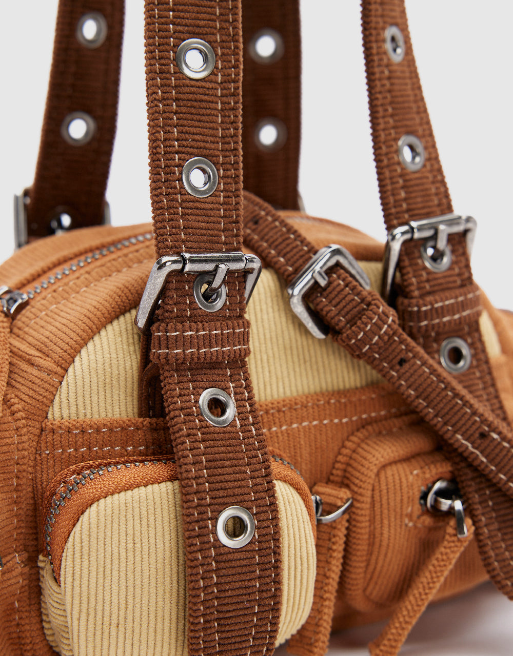 Buckled Strap Shoulder Bag