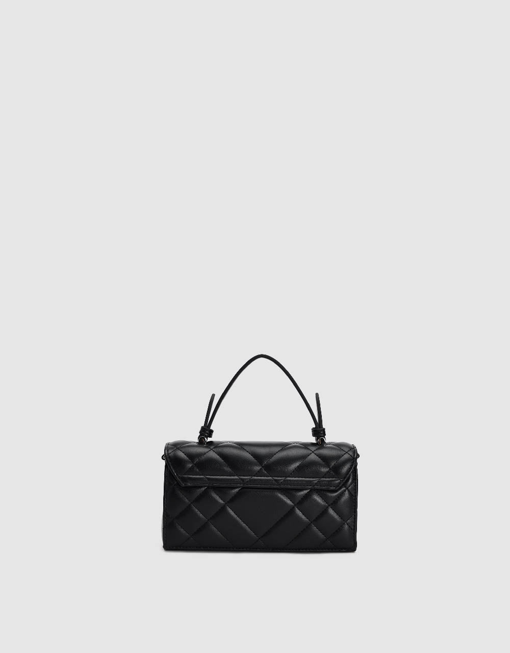 Quilted Embossed Vegan Leather Shoulder Bag