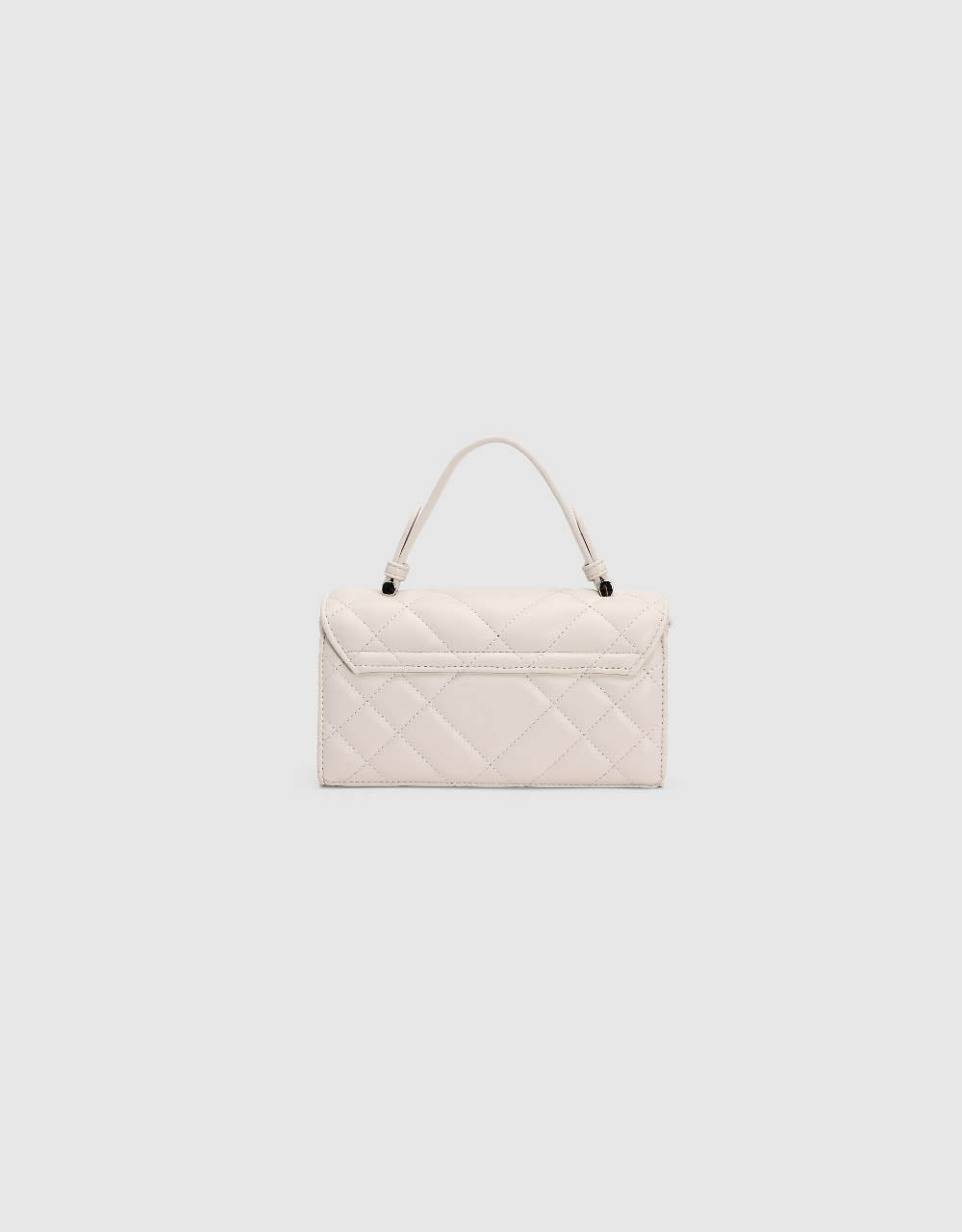 Quilted Embossed Vegan Leather Shoulder Bag