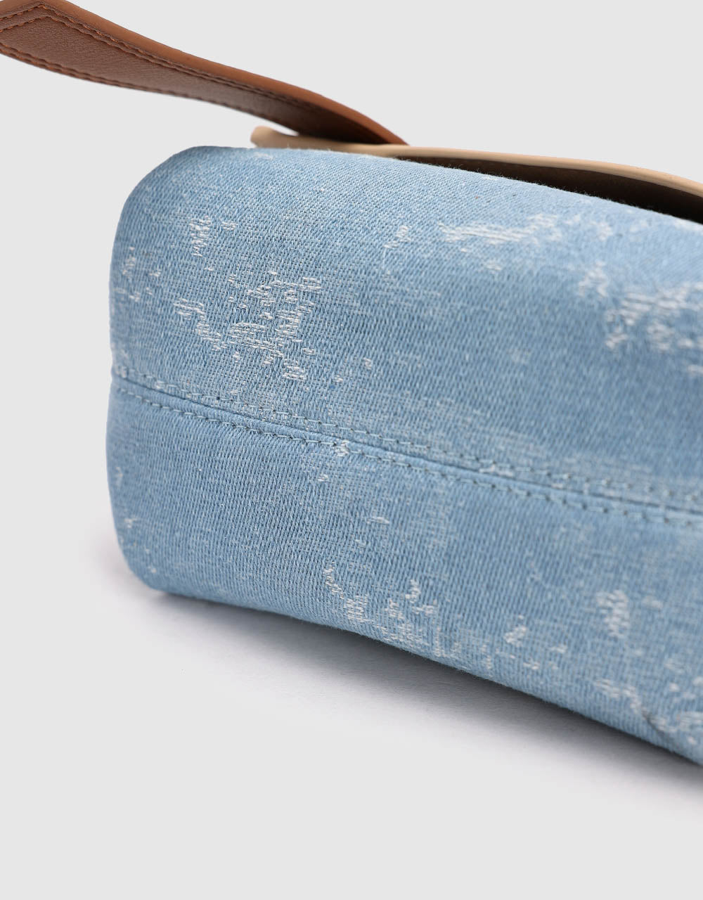 Two Toned Denim Shoulder Bag