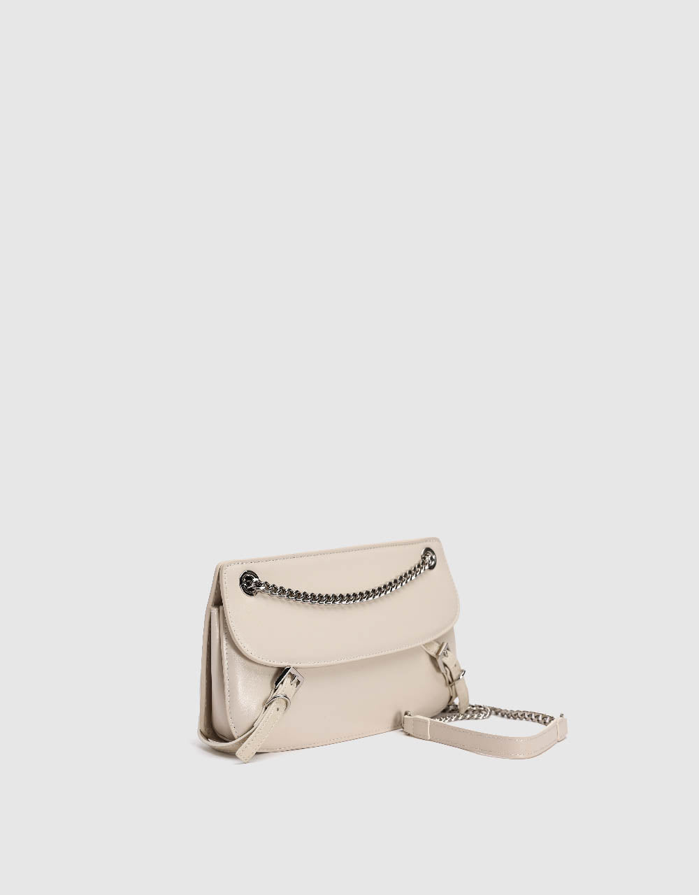 Chained Vegan Leather Shoulder Bag