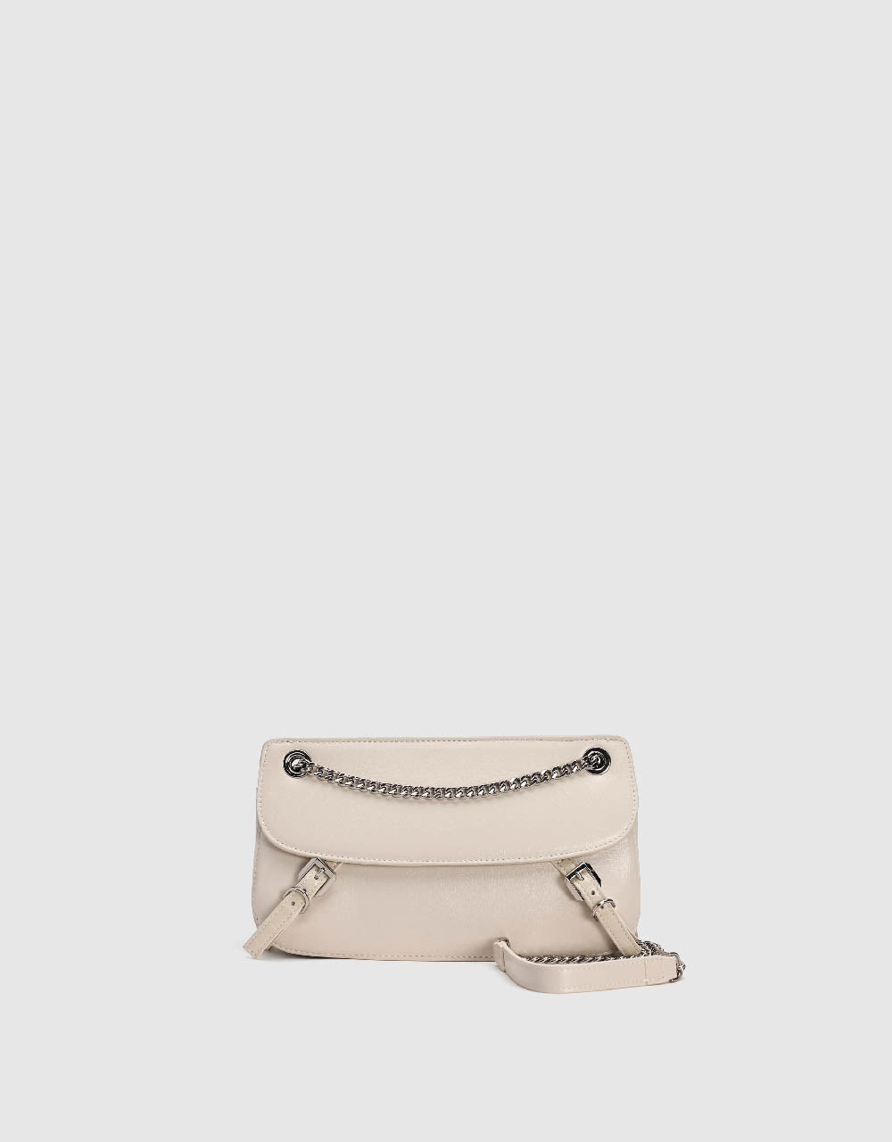 Chained Vegan Leather Shoulder Bag