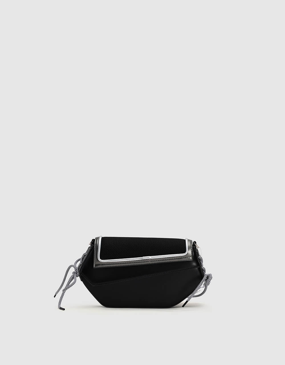 Two Toned Vegan Leather Crossbody Bag