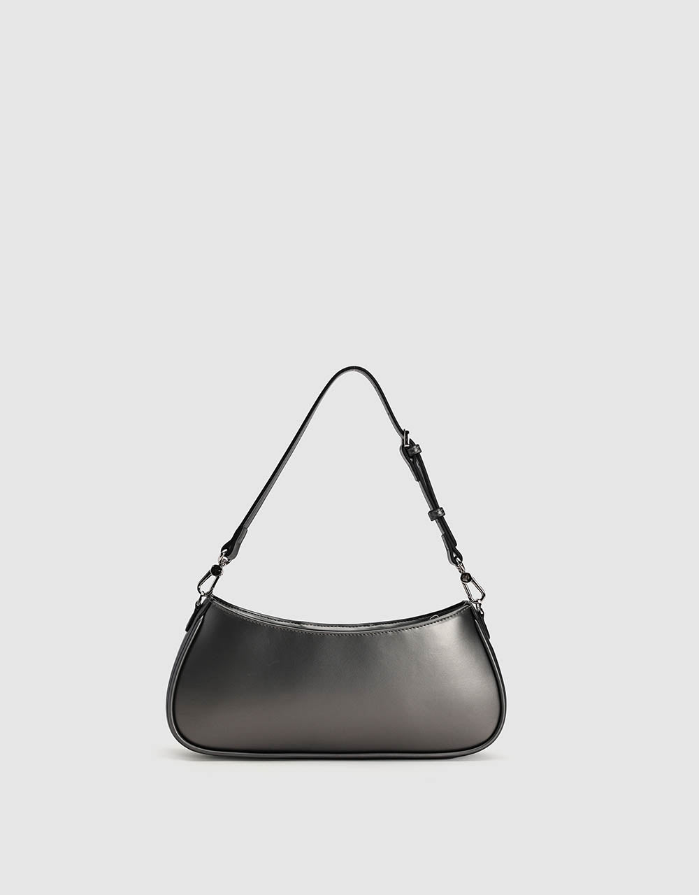 Two Toned Vegan Leather Shoulder Bag