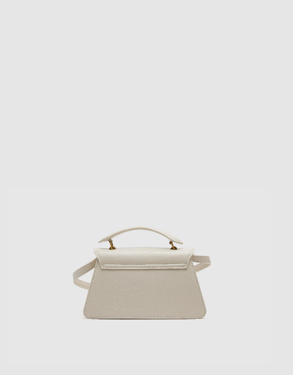 Embossed Vegan Leather Shoulder Bag