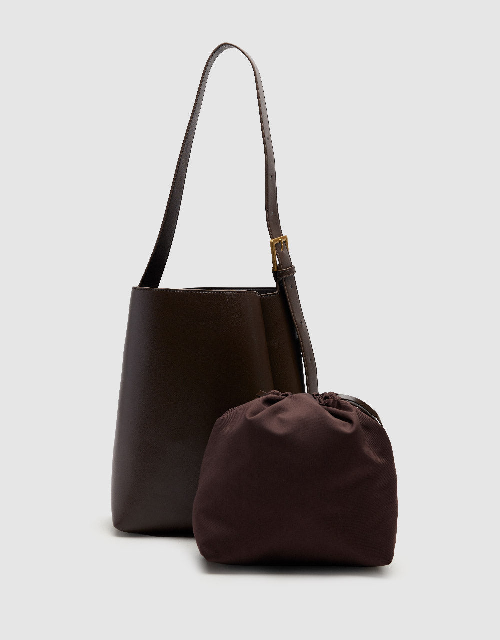 2 In 1 Vegan Leather Shoulder Bag