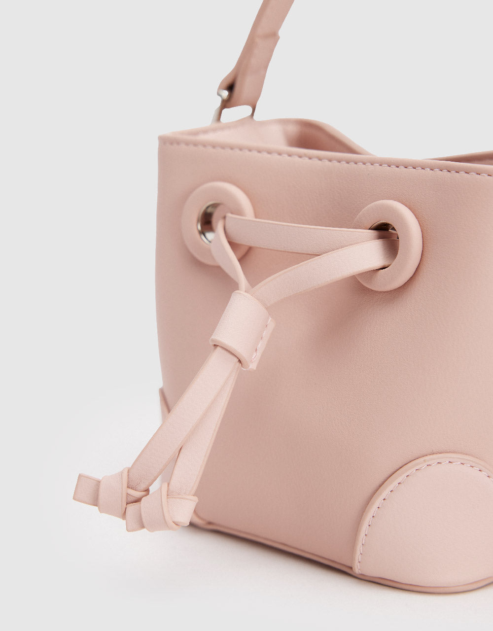 Vegan Leather Mini Bucket Bag