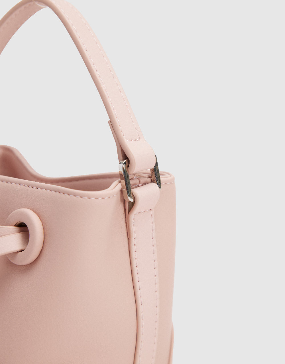 Vegan Leather Mini Bucket Bag