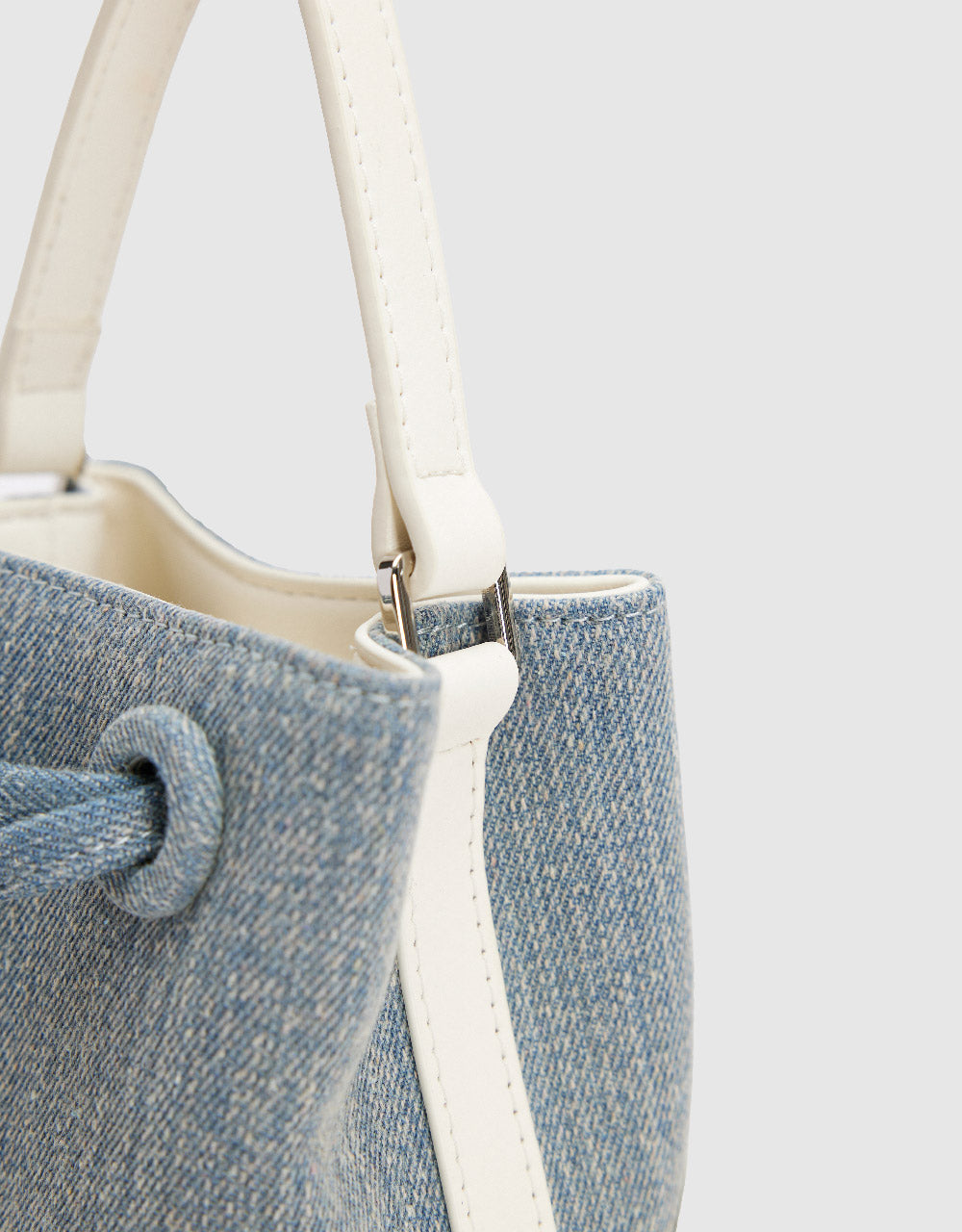 Mini Denim Bucket Bag