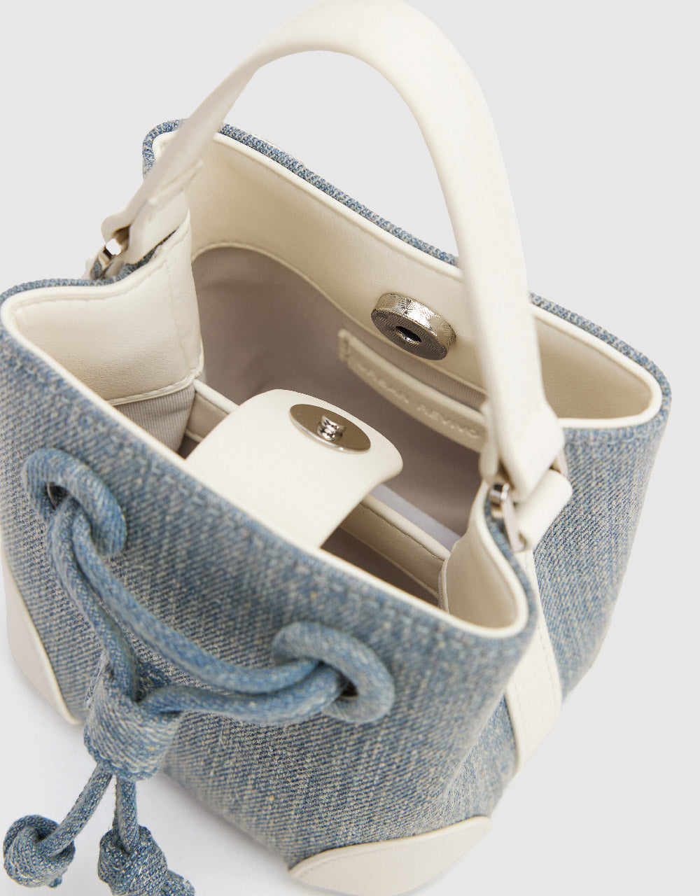 Mini Denim Bucket Bag