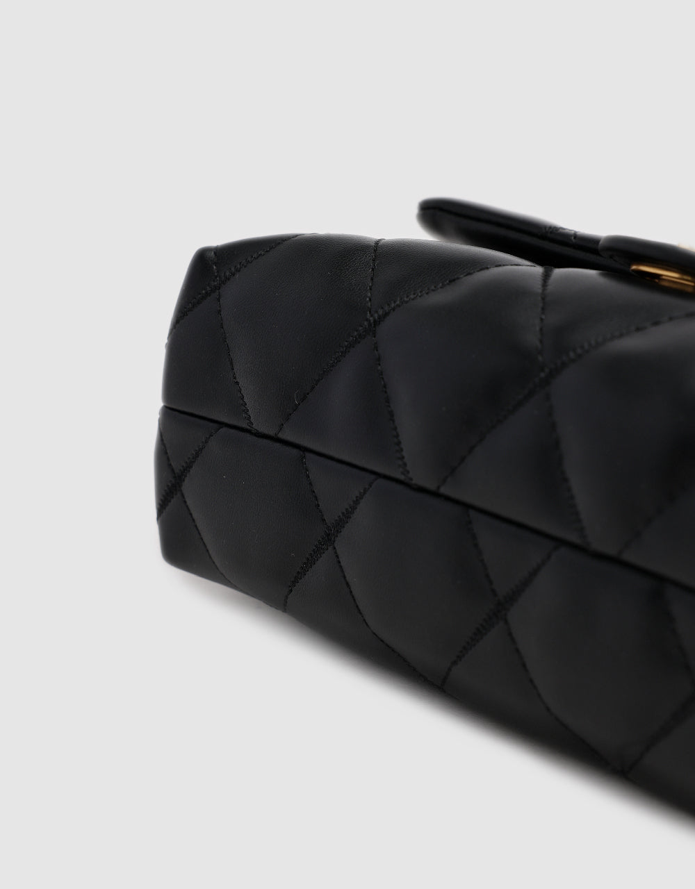 Quilted Embossed Vegan Leather Shoulder Bag