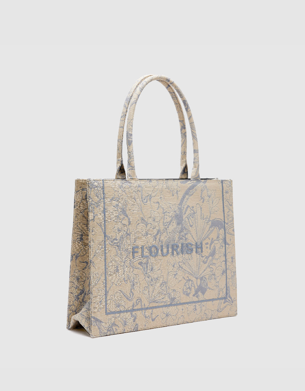 Printed Tote Bag With Stand Handle