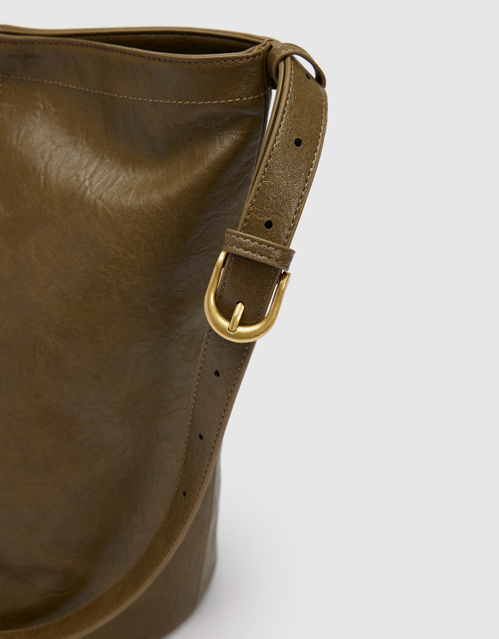 Vegan Leather Bucket Bag