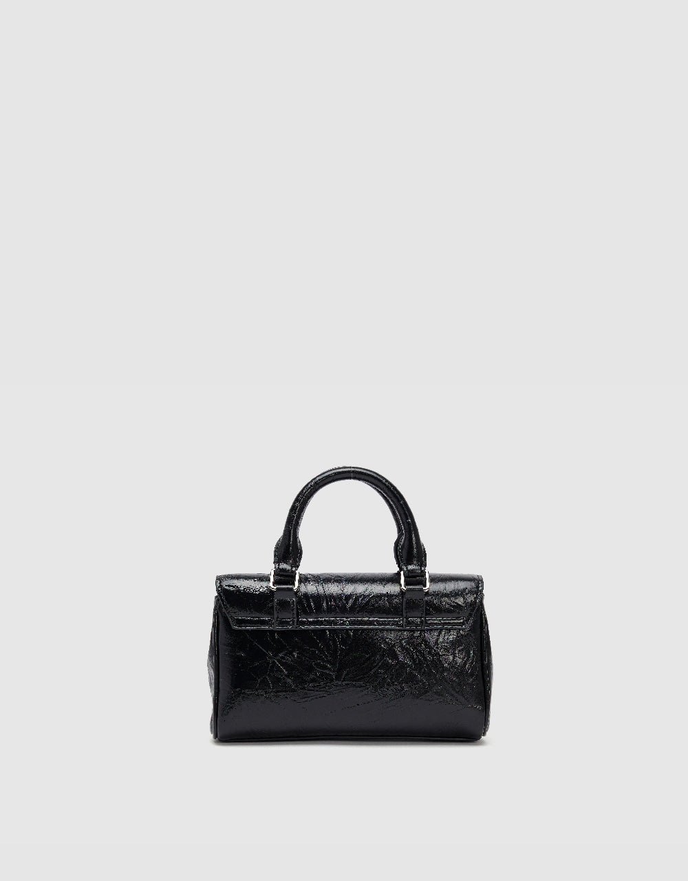 Embossed Vegan Leather Shoulder Bag