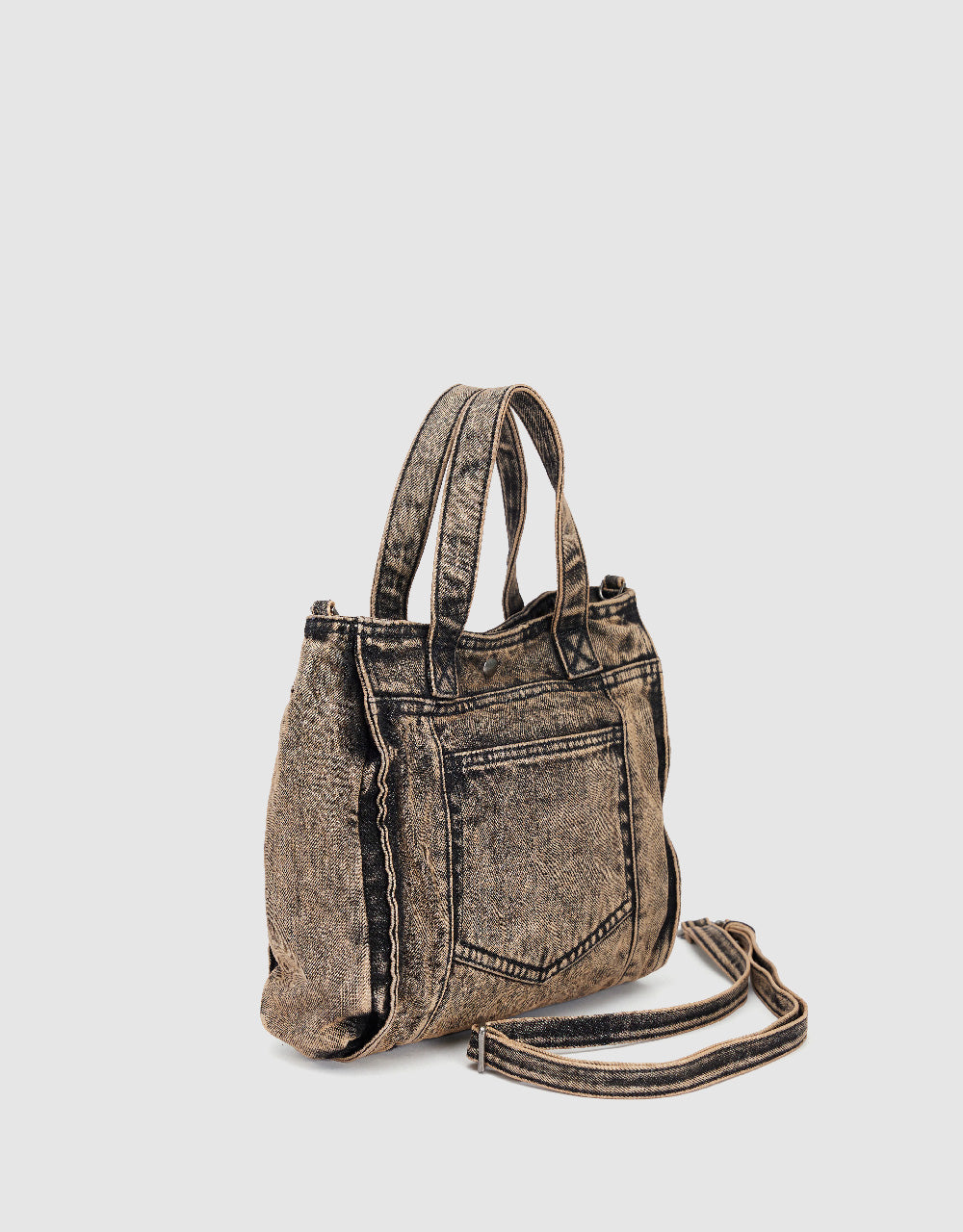 Distressed Denim Tote Bag