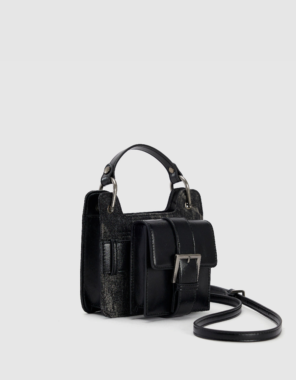 2 In 1 Vegan Leather Shoulder Bag