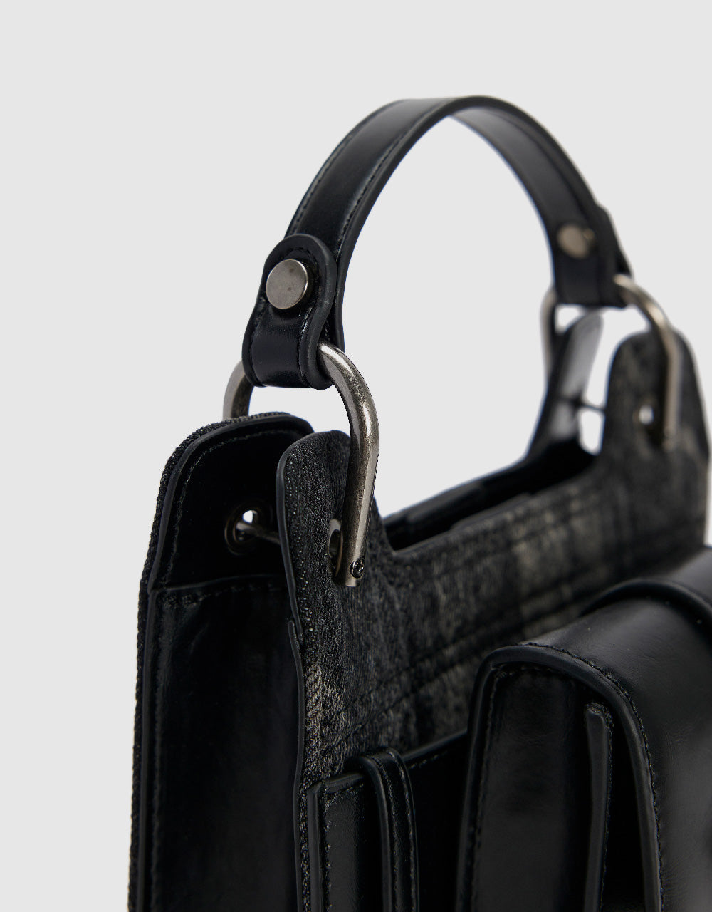 2 In 1 Vegan Leather Shoulder Bag