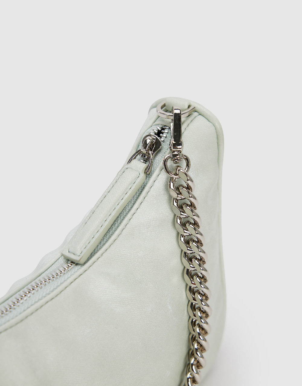 Chained Vegan Leather Shoulder Bag