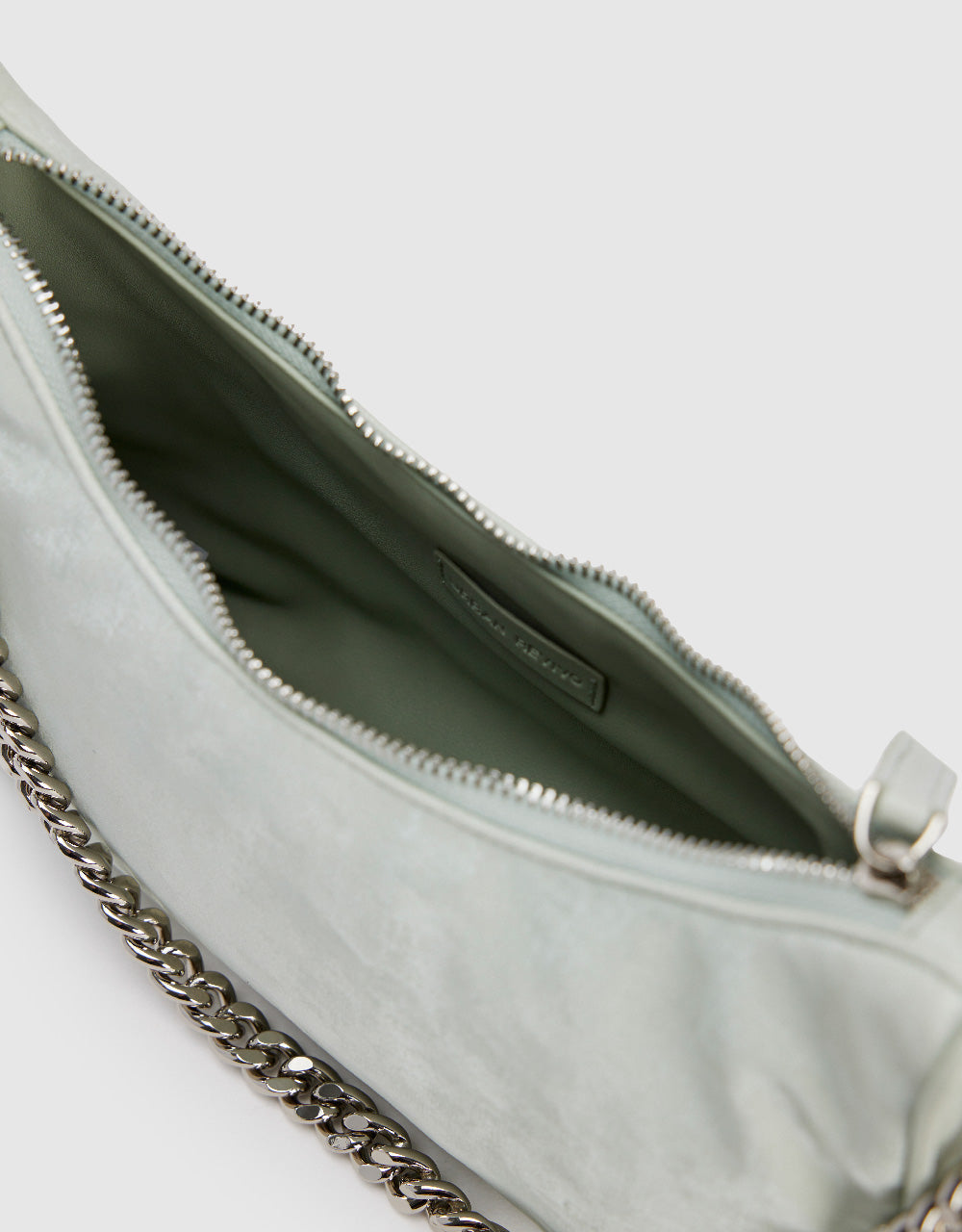 Chained Vegan Leather Shoulder Bag