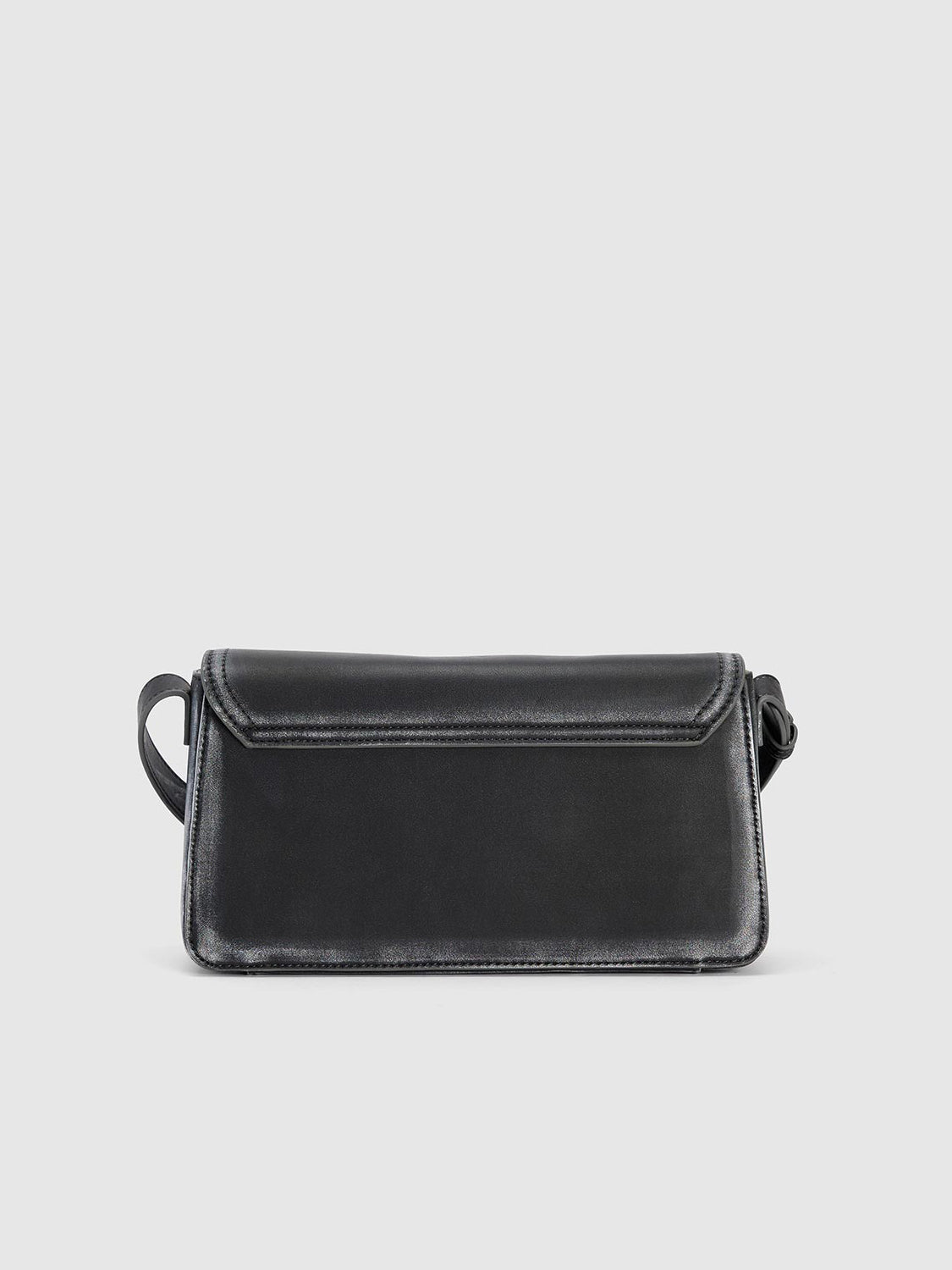 Distressed Vegan Leather Shoulder Bag