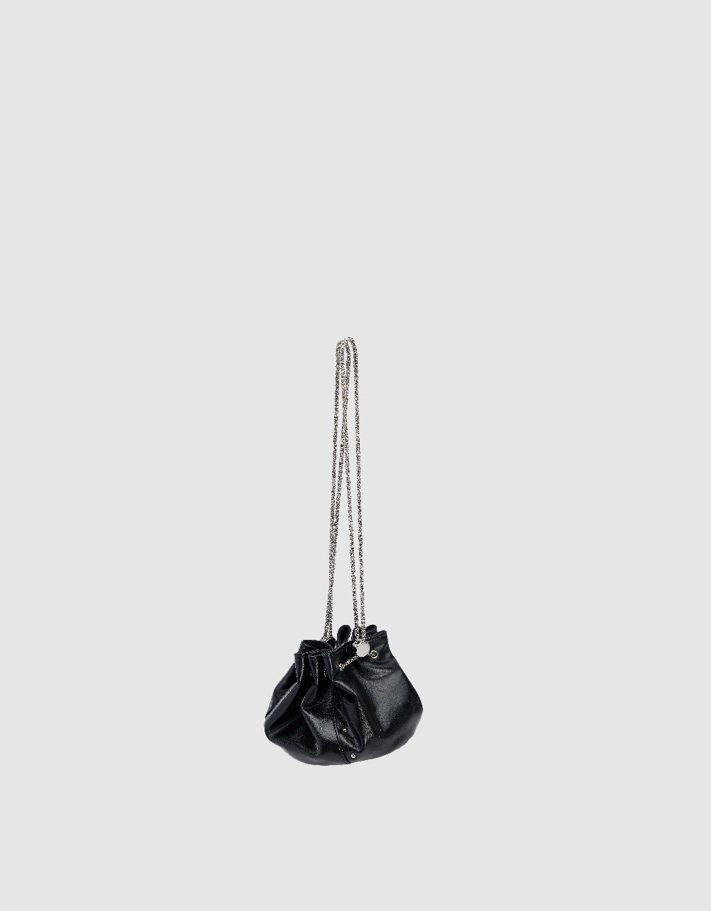 Chained Vegan Leather Shoulder Bag