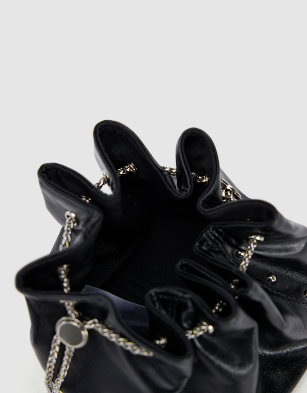 Chained Vegan Leather Shoulder Bag