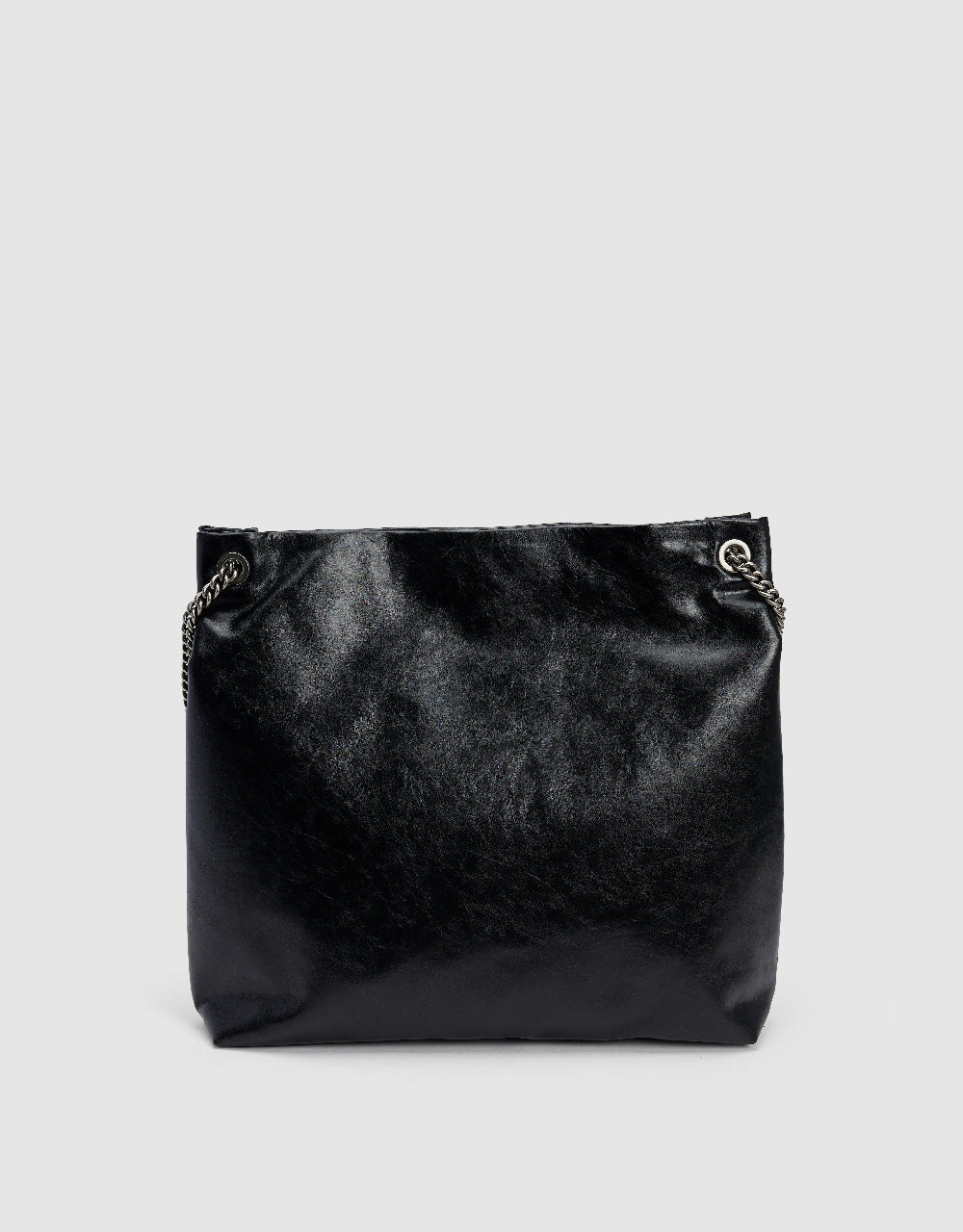 Chained Vegan Leather Shoulder Bag