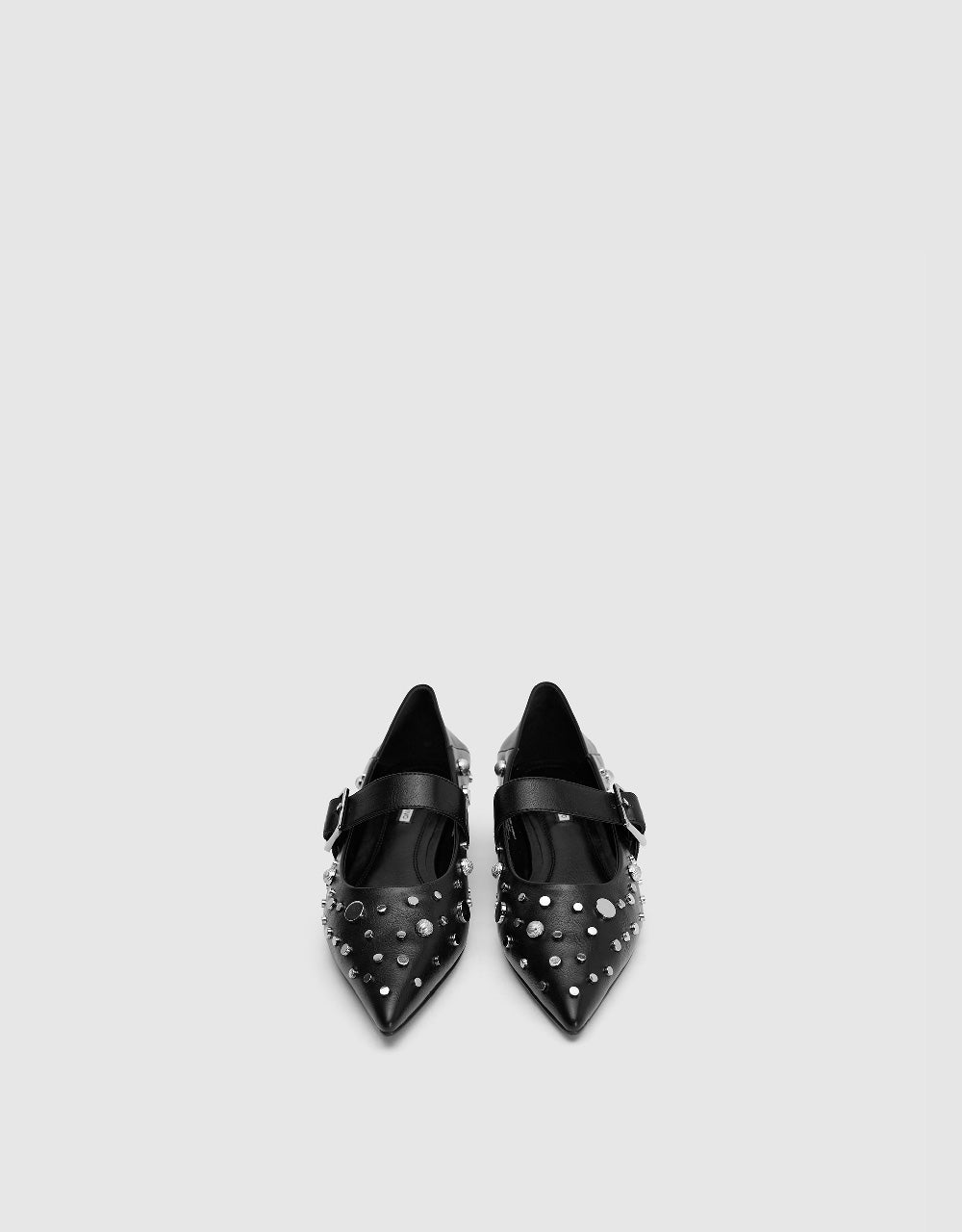 Studded Decor Pointed Toe Pumps