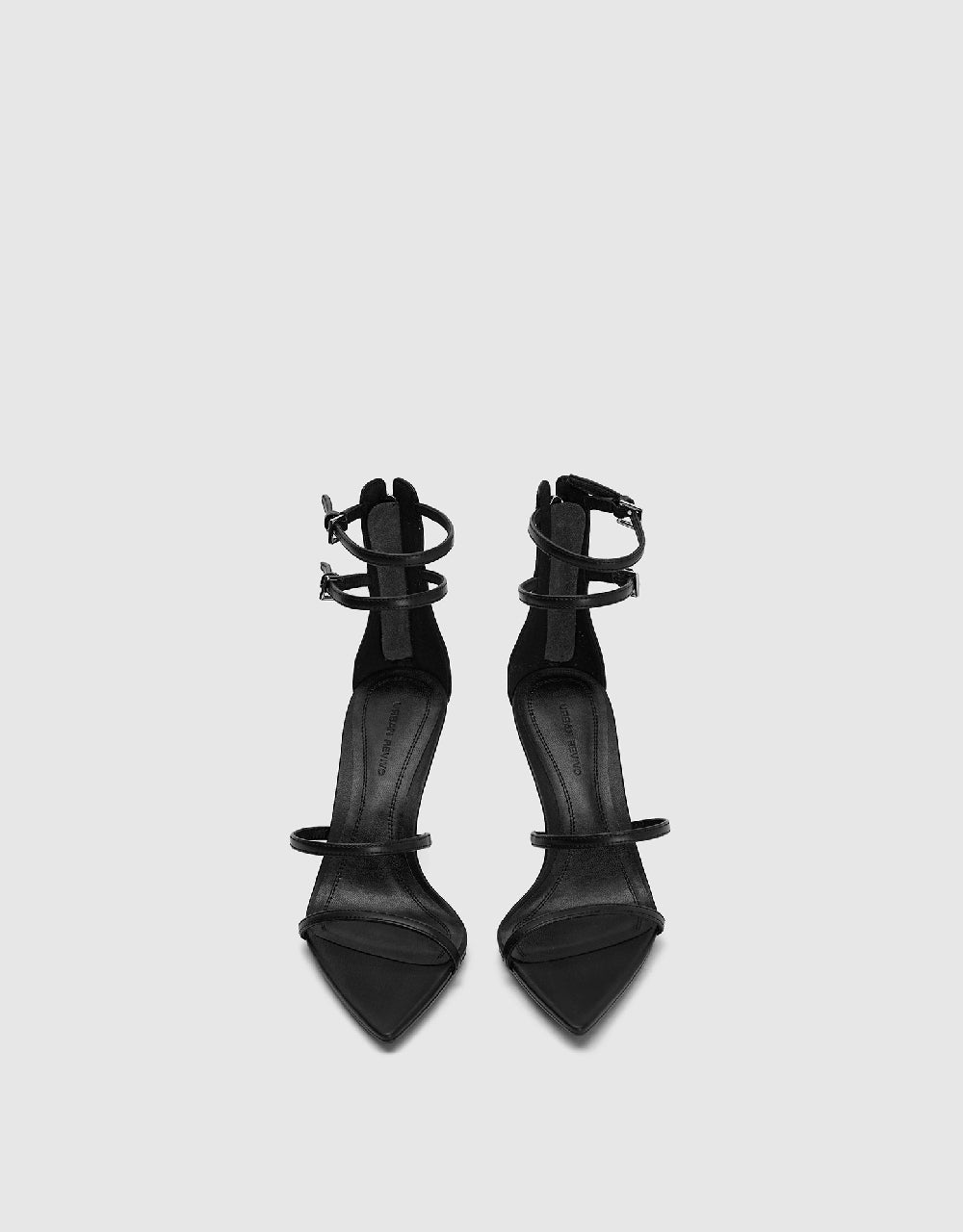 Double Buckles Pointed Toe Sandals