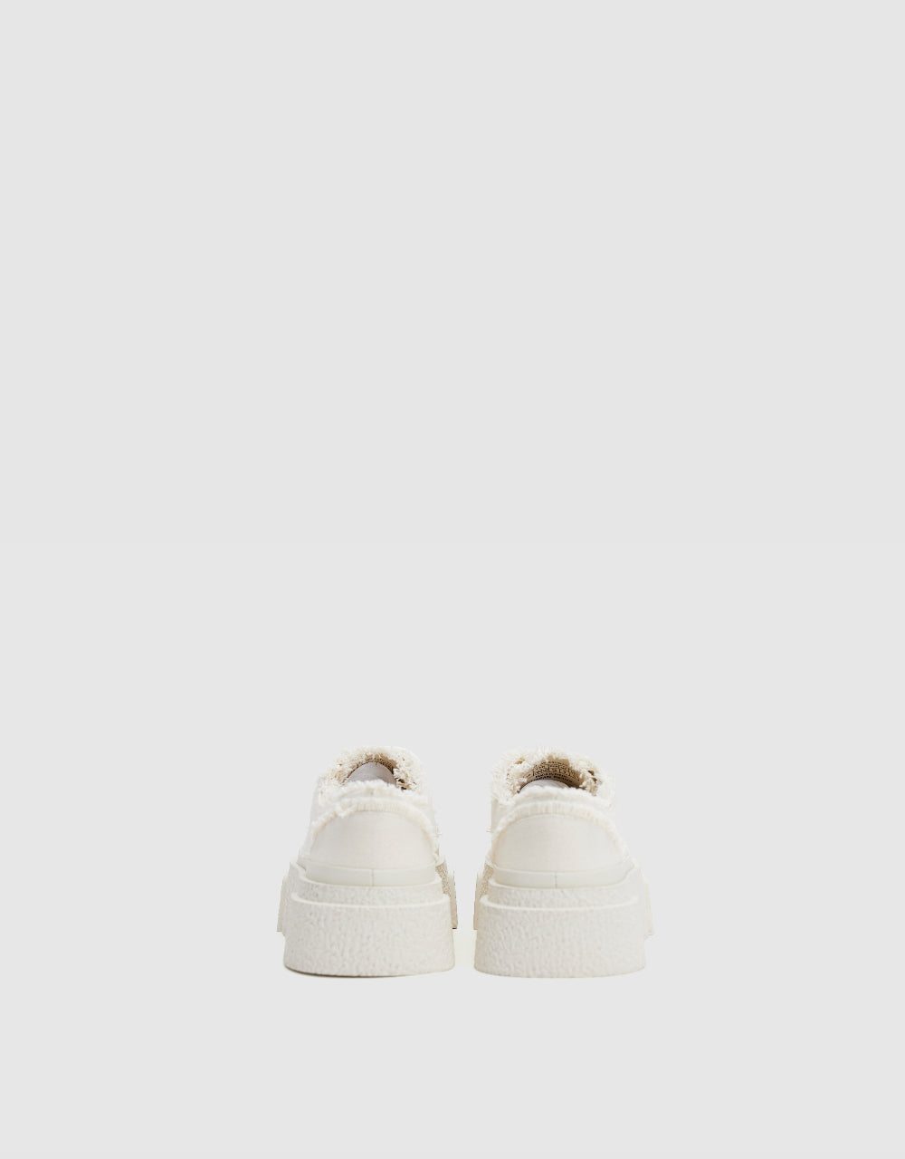 Raw Trim Round Toe Sneakers