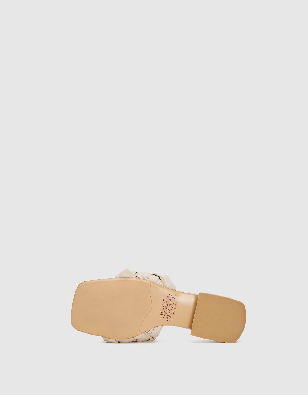 Vegan Leather Square Toe Slippers