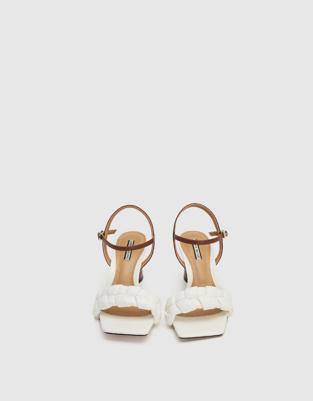 Braided Strap Square Toe Sandals