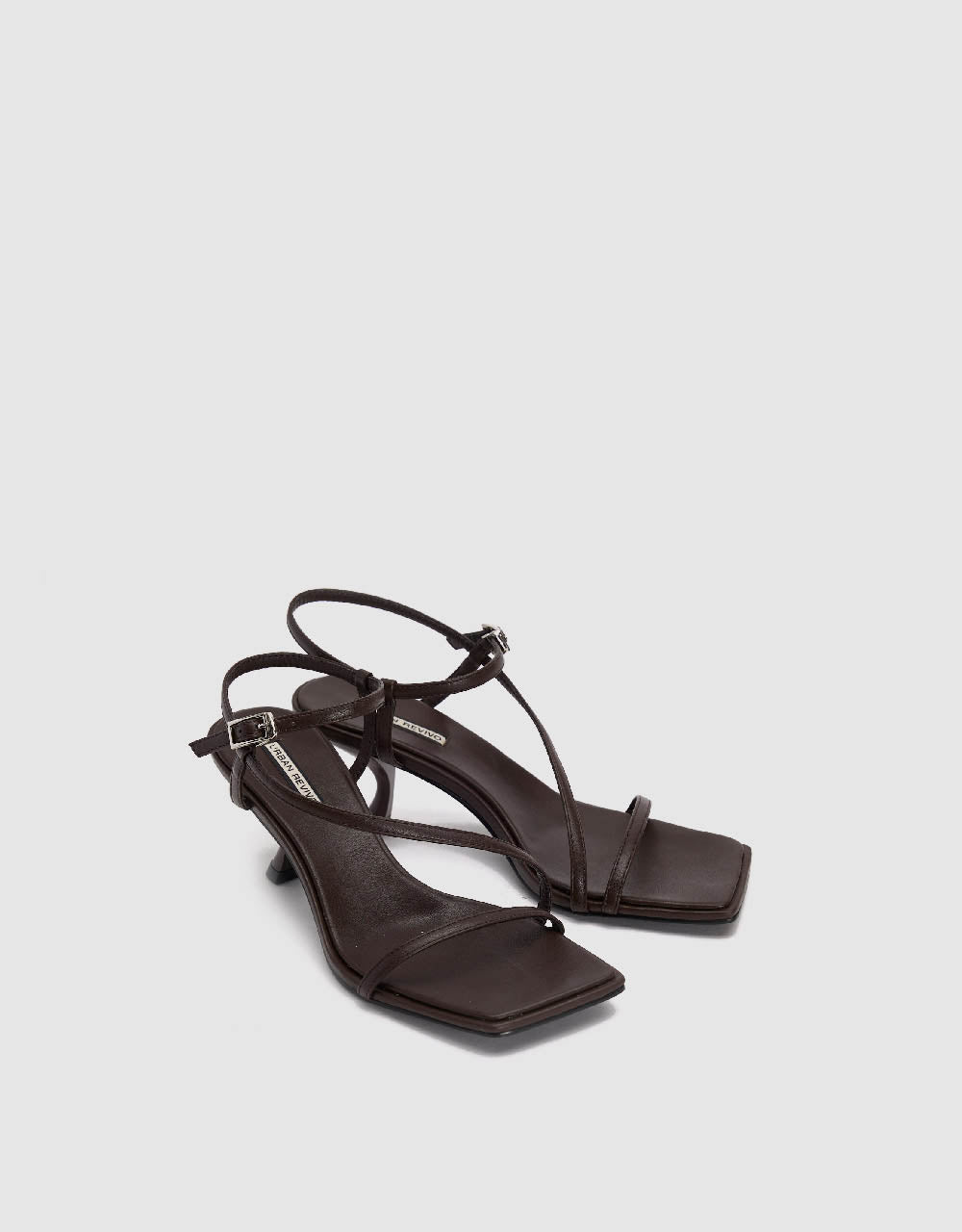 Heeled Square Toe Sandals