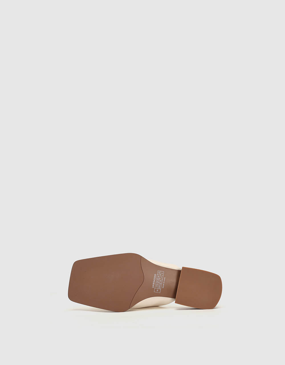 Vegan Leather Square Toe Slippers