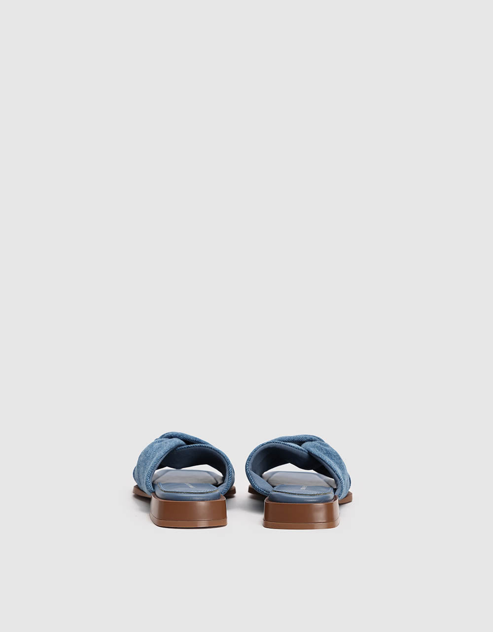 Denim Square Toe Slippers