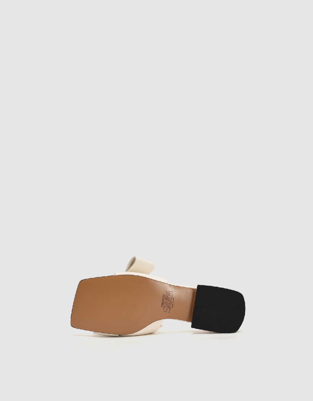 Vegan Leather Square Toe Slippers