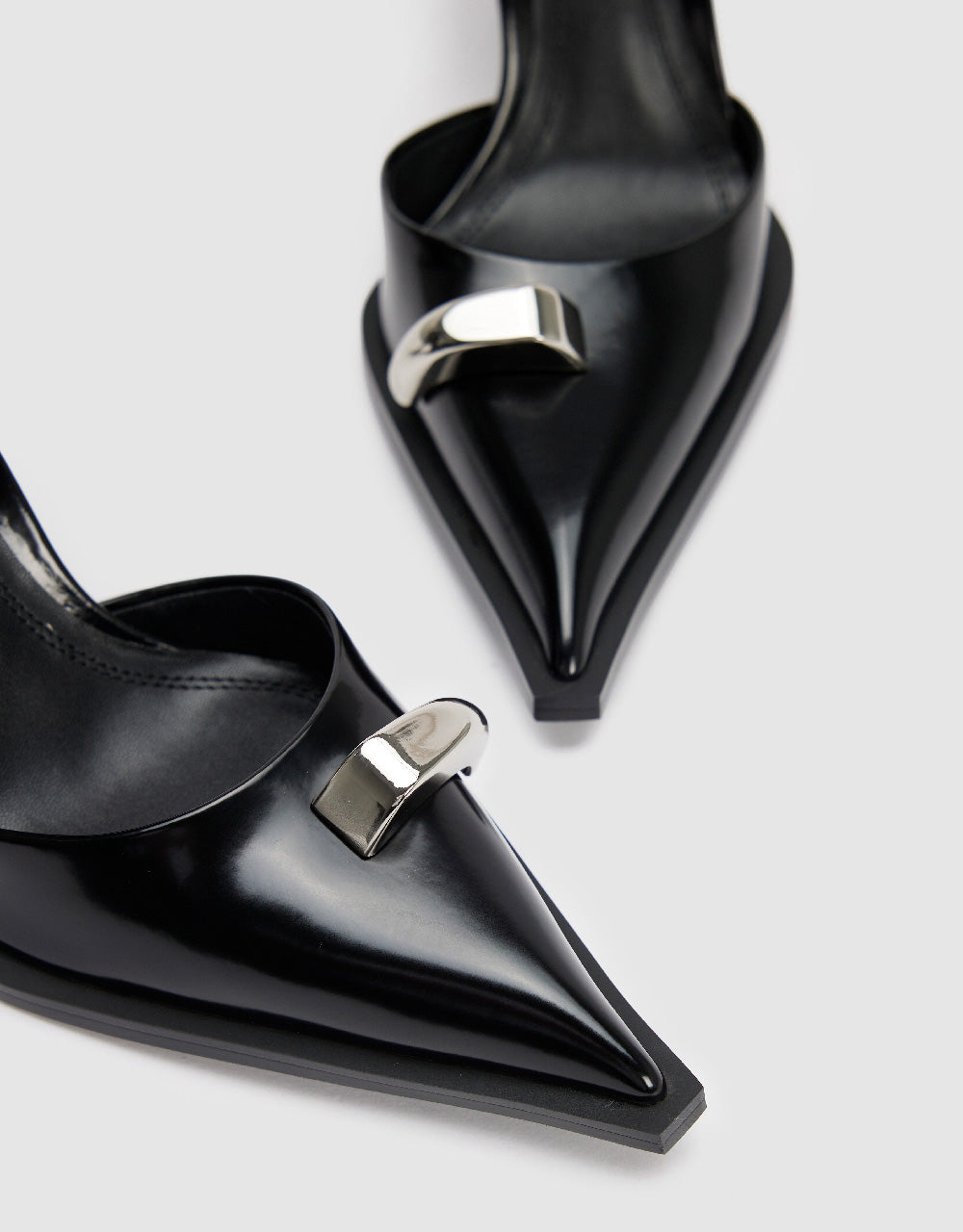 Vegan Leather Heeled Slingbacks