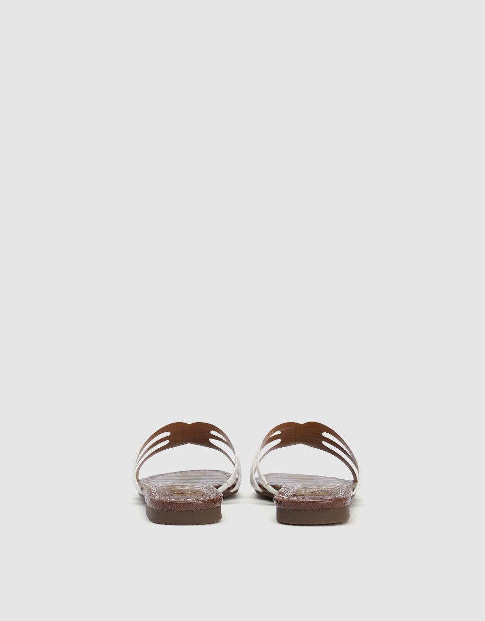 Vegan Leather Round Toe Slippers