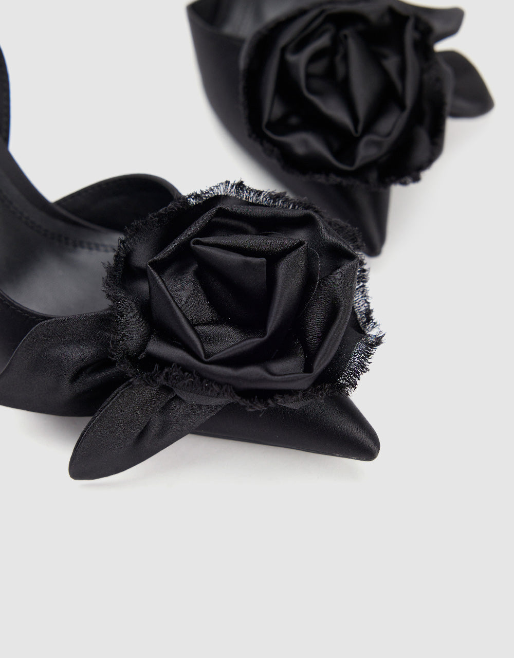 Flower Décor Heeled Slingbacks